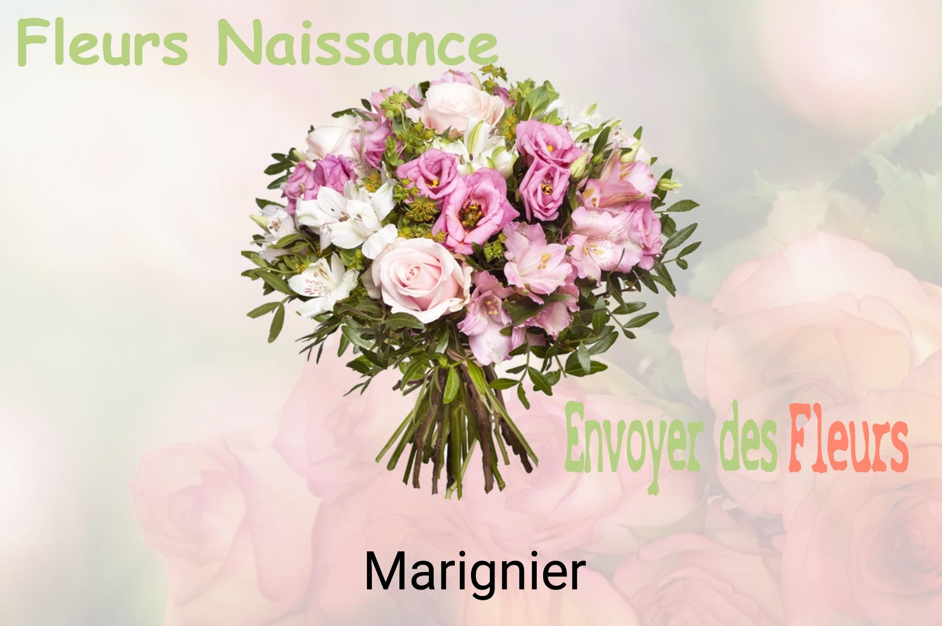 Bouquet de fleurs de naissance livré à Marignier